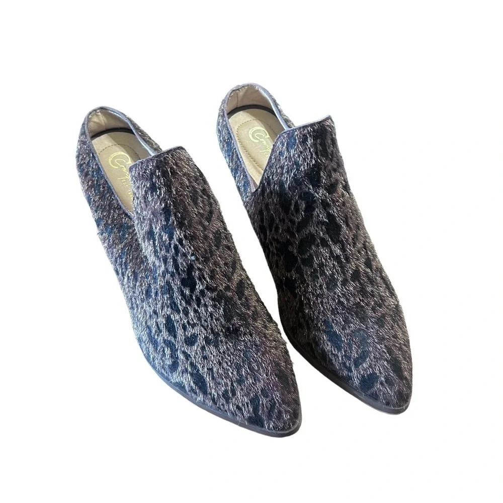 C Comfort Leopard Mule Slip on Heels size 8